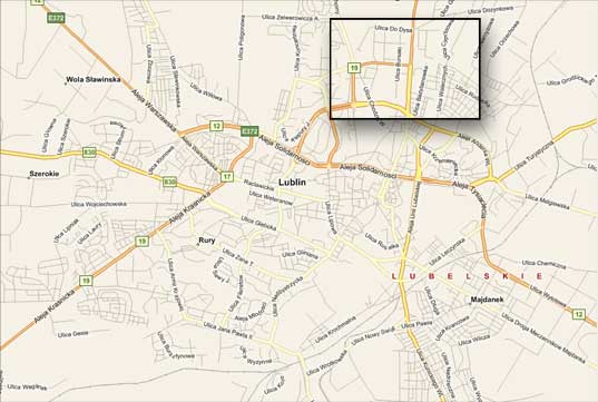 mapa dojazdu meneo Lublin